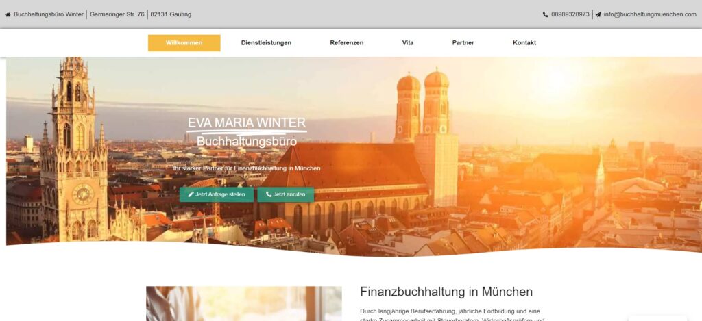 Websitereferenz www.buchhaltungmuenchen.com