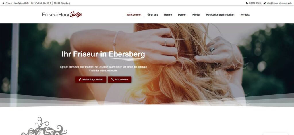 Websitereferenz www.friseur-ebersberg.de