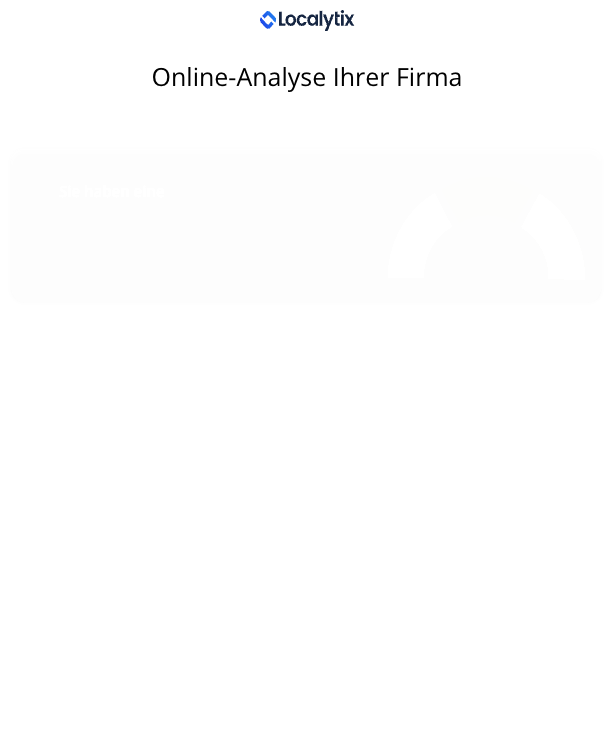 Kostenlose Online-Marketing-Potenzialanalyse mit Localytix – jetzt starten unter https://www.localytix.de/